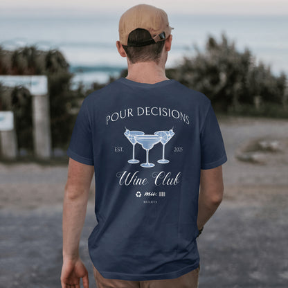 Pour Decisions Wine Club(Dark Blue)