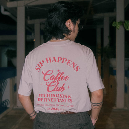 Sip Happens Coffee Club(Beige)