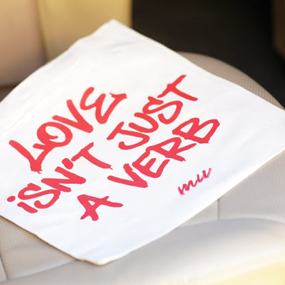 Canvas Tote Love isn't just a Verb